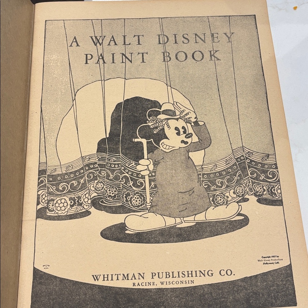 Vintage 1960s Walt Disney Paint Book - Picture 4 of 4